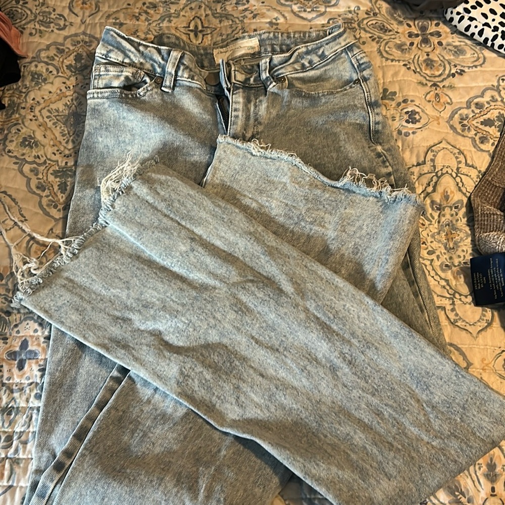 Banjara stonewash flare jeans